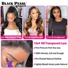 Load image into Gallery viewer, 13X5X2 Deep Wave Frontal Wig Transparent Lace Wigs Deep Curly Lace Front Human Hair Wigs T Part Brazilian Deep Wave Wig
