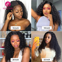 Load image into Gallery viewer, HD Lace Front Human Hair Wigs For Women 13x4 13x6 Deep Wave Frontal Wig Pre Pluck Transparent 5X5 6X6 Deep Curly Human Hair Wig
