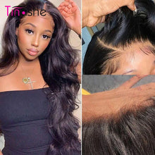 Load image into Gallery viewer, Tinashe 5x5 13x4 13x6 HD Lace Frontal Wig Transparent Lace Wig For Women Human Hair 200% Body Wave Lace Front Human Hair Wigs
