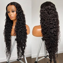 Load image into Gallery viewer, HD Lace Front Human Hair Wigs For Women 13x4 13x6 Deep Wave Frontal Wig Pre Pluck Transparent 5X5 6X6 Deep Curly Human Hair Wig
