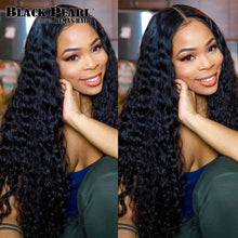 Load image into Gallery viewer, 13X5X2 Deep Wave Frontal Wig Transparent Lace Wigs Deep Curly Lace Front Human Hair Wigs T Part Brazilian Deep Wave Wig
