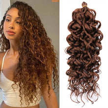 Load image into Gallery viewer, Chemical Fiber Latin American Crochet Hair Hawaiian Hair Extension Hawaii Ocean Wave Braiding Hair
