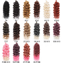 Load image into Gallery viewer, Chemical Fiber Latin American Crochet Hair Hawaiian Hair Extension Hawaii Ocean Wave Braiding Hair
