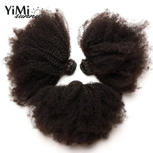 Load image into Gallery viewer, 4B 4C Afro Kinky Curly Human Hair Bundles Extension Remy Malaysia Human Hair Weft For Women Wholesale 3pcs Full Head Yimisunny
