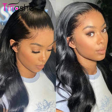 Load image into Gallery viewer, Tinashe 5x5 13x4 13x6 HD Lace Frontal Wig Transparent Lace Wig For Women Human Hair 200% Body Wave Lace Front Human Hair Wigs
