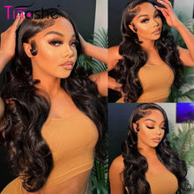 Load image into Gallery viewer, Tinashe 5x5 13x4 13x6 HD Lace Frontal Wig Transparent Lace Wig For Women Human Hair 200% Body Wave Lace Front Human Hair Wigs
