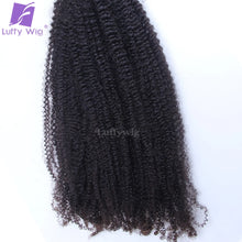 Load image into Gallery viewer, Afro Kinky Curly Bulk Human Hair for Braiding No Weft Human Hair Bundles Double Drawn Burmese Bulk Hair Human Hair Braiding
