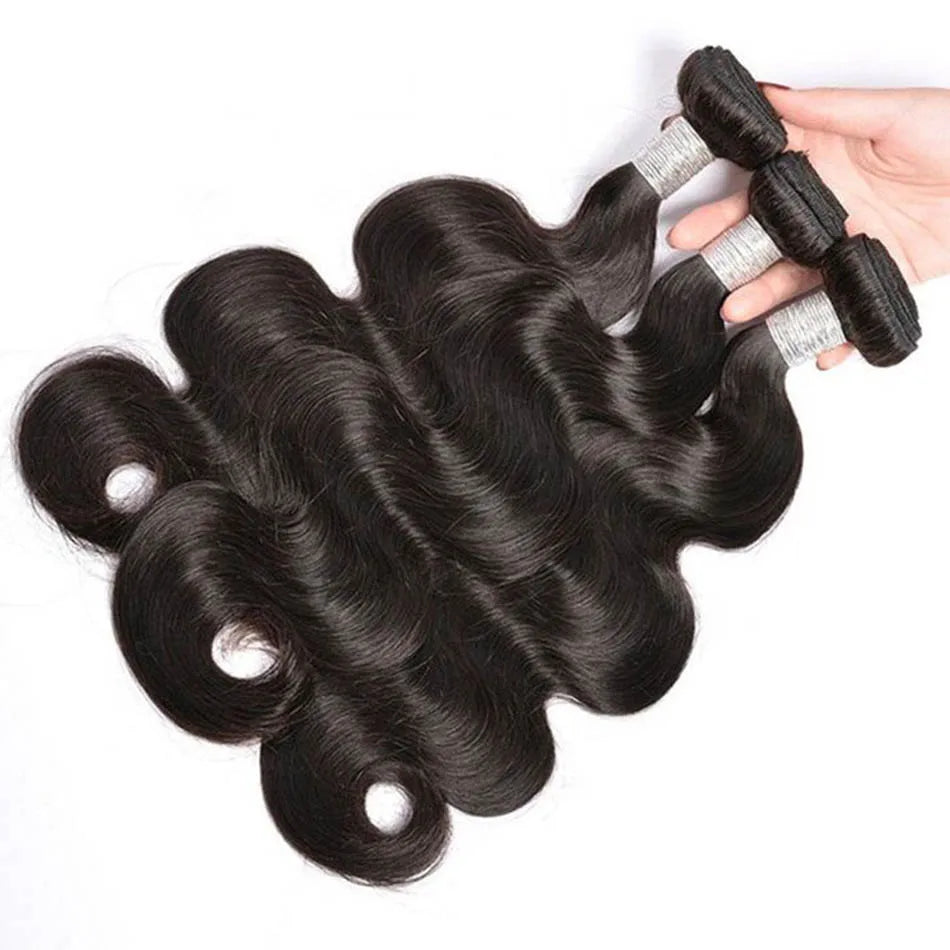 TOP Malaysian Body Wave Bundles Human Hair Bundles 1/3/4 Bundle Deals Loose Wave Human Hair Extensions Free Shipping