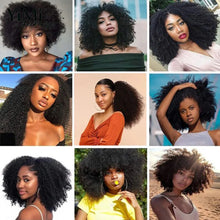 Load image into Gallery viewer, 4B 4C Afro Kinky Curly Human Hair Bundles Extension Remy Malaysia Human Hair Weft For Women Wholesale 3pcs Full Head Yimisunny
