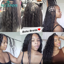 Load image into Gallery viewer, Bulk Human Hair No Weft For Braiding Curly Deep Wave Extensions Bulk Human Hair Bundles Wholesale For Boho Knotless Braids
