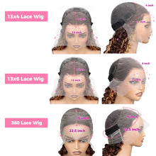 Load image into Gallery viewer, Highlight Ombre Body Wave 360 Lace Front Wig Human Hair 13x4 13x6 HD 4/27 Honey Blonde lace frontal Wigs Pre Plucked 200 Density
