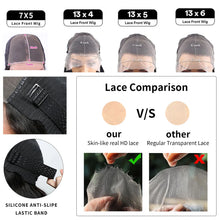 Load image into Gallery viewer, 40inch Water Wave Curly Lace Frontal Wigs 13x4 13x6 HD Deep Wave Lace Frontal Wig 360 Full Human Hair Wigs For Women On Sale
