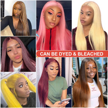 Load image into Gallery viewer, 13x4 Lace Frontal Wig Human Hair Wigs 30 Inch 13x6 Hd Transparent Straight Lace Front Wigs For Black Women Brazilian Pre Plucked
