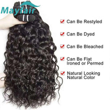 Load image into Gallery viewer, 100% Unprocessed Malaysian Remy Human Hair Weave Extensions Wet and Wavy Hair Bundles cheveux humain 12A Water Wave Bundle Deals
