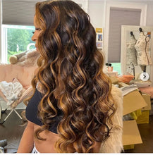 Load image into Gallery viewer, Highlight Wigs 360 HD Lace Front Wigs Body Wave P4/27 Highlight Wigs Human Hair Wigs For Women Ombre 13x4 13×6 Lace Frontal Wigs
