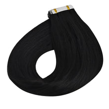 Load image into Gallery viewer, Straight Tape In Hair Extensions Skin Weft Tape in Hair Extensions Adhesive Invisible 100% Real Human Hair Natural Color 26 Inch
