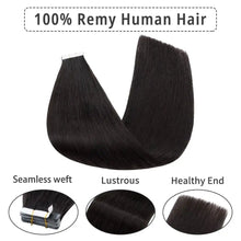 Load image into Gallery viewer, Tape in Hair Extensions Human Hair Brazilian Hair 100% Human Hair Extensions 20 Pcs Straight for Women
