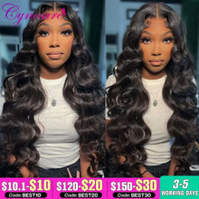 Load image into Gallery viewer, Cynosure 13x6 HD Lace Frontal Wig Preplucked Glueless Wig Human Hair Ready to Wear 13x4 Body Wave Human Hair Wigs for Women
