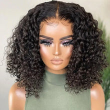 Load image into Gallery viewer, Wear And Go Short Bob Wigs For Women Water Wave Glueless Wig Ready To Go Lace Frontal Human Hair Wigs Pre Cut Lace Wig Sale 180%
