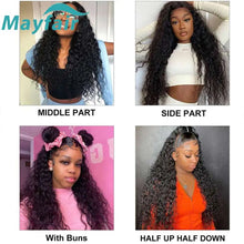 Load image into Gallery viewer, 100% Unprocessed Malaysian Remy Human Hair Weave Extensions Wet and Wavy Hair Bundles cheveux humain 12A Water Wave Bundle Deals
