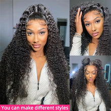 Load image into Gallery viewer, YAWAWE Water Wave 13x6HD Lace Frontal Wigs Brazilian Human Hair Wigs For Women Deep Curly Wear Go Glueless Wig preplucked Precut
