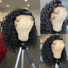 Load image into Gallery viewer, Melodie 13x6 Curly Lace Frontal Short Bob Wig Deep Wave 13x4 Lace Front Human Hair Wigs Glueless 5x5 Closure Brazilian For Women
