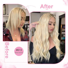 Load image into Gallery viewer, Tape In Hair Extensions #613 Bleach Blonde 100% Remy Human Hair Extensions 16-26 Inch Seamless Tape In For Salon High Quality
