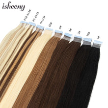 Load image into Gallery viewer, Mini Tape in Human Hair Extensions Natural Seamless Invisible SKin Weft 12&quot;-20&quot; Machine Remy Double Sided Adhesive Human Hair
