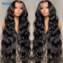 Load image into Gallery viewer, 13x4 Body Wave Lace Front Wig Pre Plucked 40 Inch Glueless Brazilian 13x6 Hd Transparent Lace Frontal Wigs For Women Human Hair
