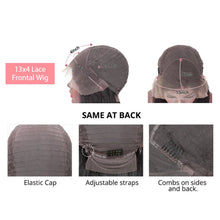 Load image into Gallery viewer, 99J Colored Curly Deep Water Wave Lace Front Wig Burgundy Red Remy Short Cut Bob Frontal Human Hair Wigs Women Pre Plucked Wigs
