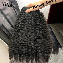 Load image into Gallery viewer, Burmese Kinky Curly Human Hair Weft Remy Mongolia Human Hair Bundles For Women Wholesale 3pcs Curl Extension Full Head Yimisunny
