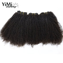 Load image into Gallery viewer, 4B 4C Afro Kinky Curly Human Hair Bundles Extension Remy Malaysia Human Hair Weft For Women Wholesale 3pcs Full Head Yimisunny
