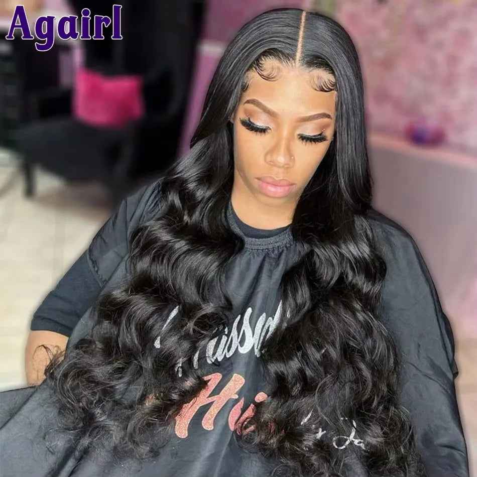 Red Blonde Highlight 13X6 Wavy Lace Frontal Wig Ready Go 13x4 Body Wave Human Hair Wigs PrePlucked 6X4 Lace Wigs For Black Women