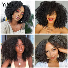 Load image into Gallery viewer, 4B 4C Afro Kinky Curly Human Hair Bundles Extension Remy Malaysia Human Hair Weft For Women Wholesale 3pcs Full Head Yimisunny
