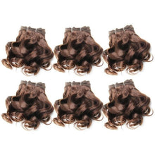 Load image into Gallery viewer, 6 Pcs/Lot Curly Hair Bundles 8 Inch Ombre Brazilian Hair Weave Bundles Color 1B/2/4/30/33/99J Human Hair Extension Remy
