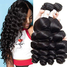 Load image into Gallery viewer, Loose Wave 4 Bundles Human Hair Non-Remy Hair Natural Color Hair Extension Cabelo Humano
