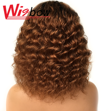 Load image into Gallery viewer, Curly Human Hair Wig Brazilian Hair Wig With Bangs Highlight Ombre Human Hair Wig T1B 30 Wigs For Women Machine Made Wigbow
