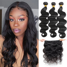 Load image into Gallery viewer, Brazilian Body Wave Hair Bundles 100% Human Hair Weave Natural Color #4 Brown Remy Hair Extension 1/3/4pcs Colored Weaving
