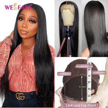 Load image into Gallery viewer, Long Straight Wigs Ombre Brown Blonde Human Hair 13×4 Lace Front Wigs For Black Women Brazilian Human Hair Wigs Remy Hair Wigs
