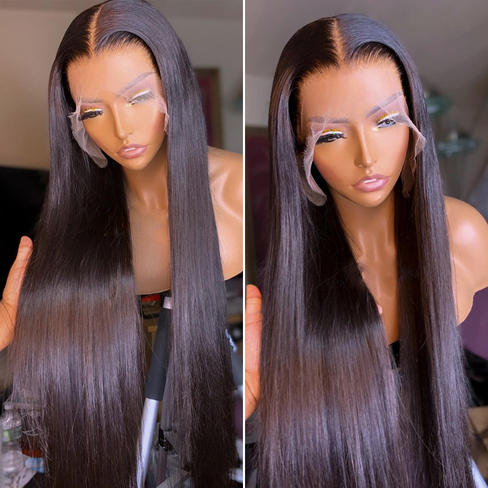 13x4 Bone Straight Lace Front Wig 13x6 Hd Transparent Brazilian 30 40 Inch Human Hair Wigs For Balck Women 360 Lace Frontal Wig