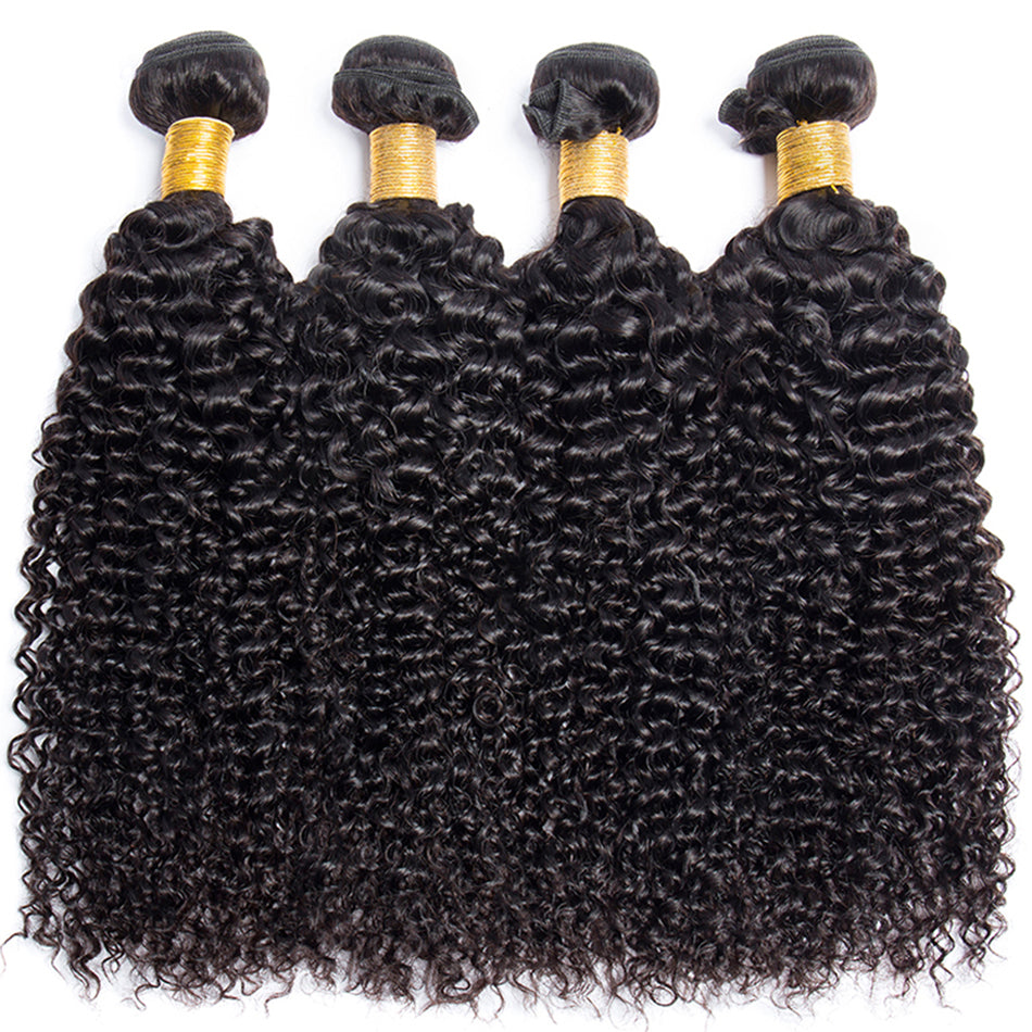 10A Raw Brazilian Hair Bundles Kinky Curly Bundles Human Hair Weave Wholesale Hair Bundles Virgin Hair Extensions For Women